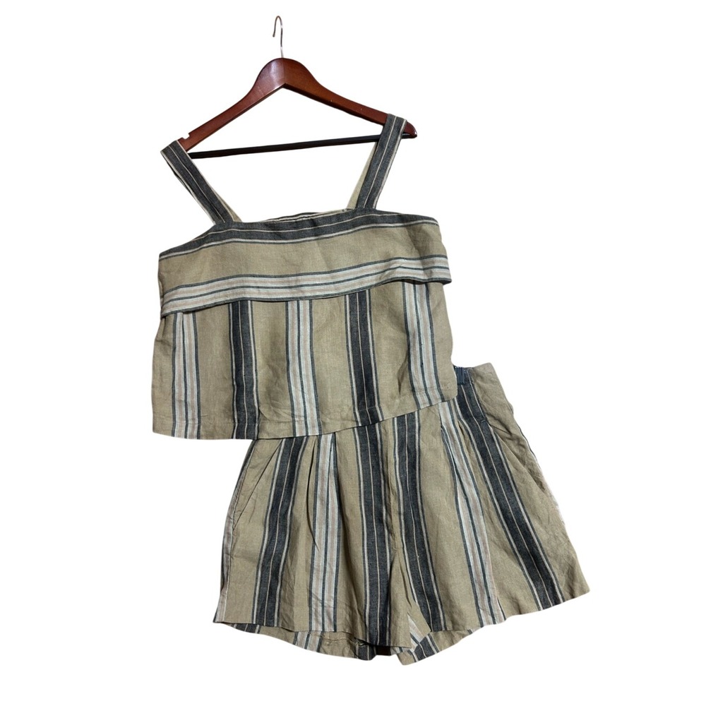 Banana Republic linen shorts set size 6 small medium